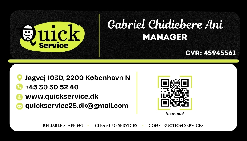 Quick Service business card front